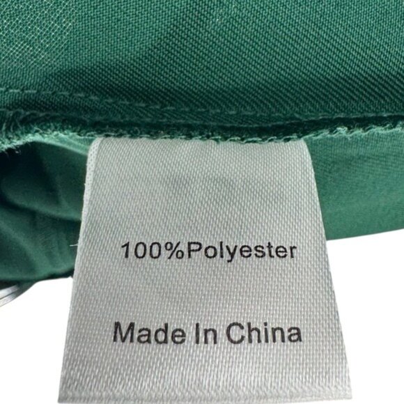 Tuckernuck NEW Rainforest Green Erin Satin Wide Leg Trouser High Rise Pants S - Picture 11 of 12